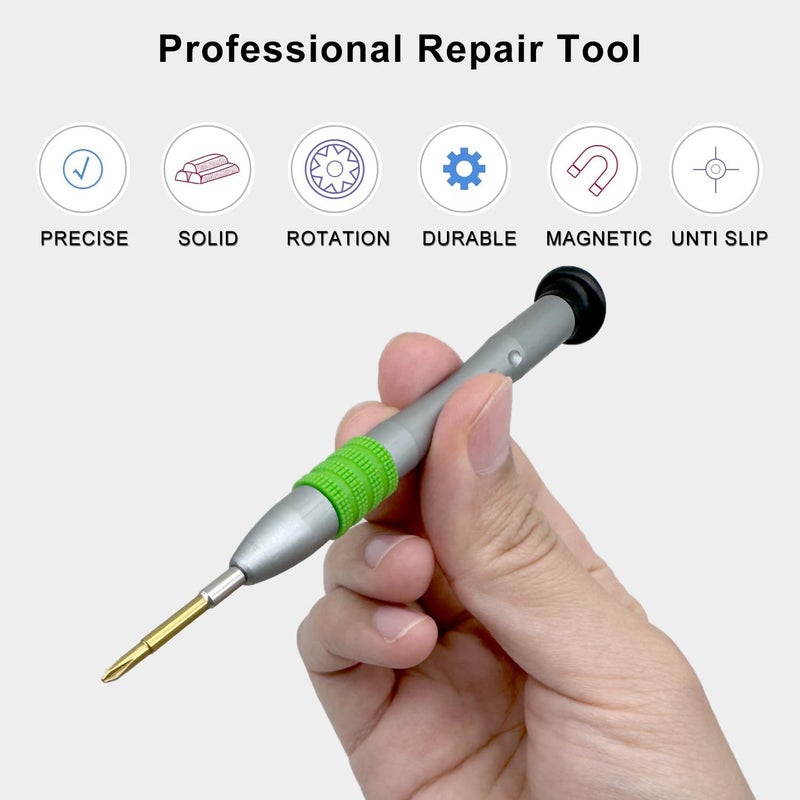 Kannony Wind Phillips Screwdriver PH 00 2.0mm for Nintendo Switch DSI XL/DSI LL/3DS XL/3DS LL, Small Phillips Screwdriver #00 for DJI Propeller Replacement, Magnetic Head, Rotary Cap - Image 4